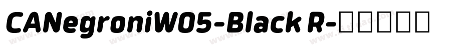 CANegroniW05-Black R字体转换